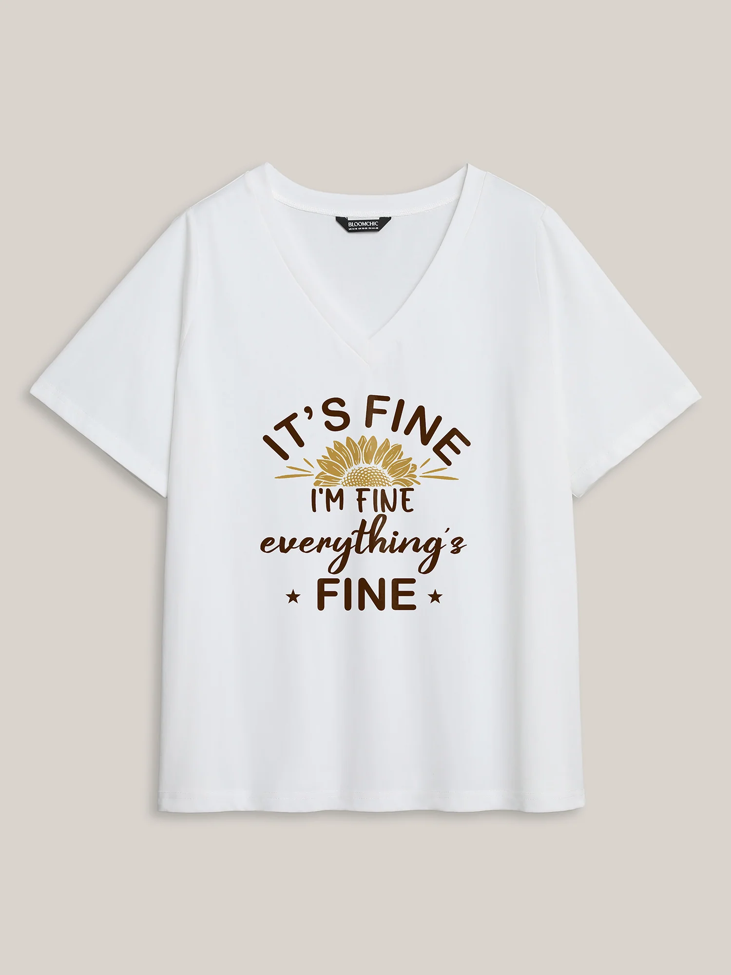 Oh I'm Fine V-Neck T-Shirt