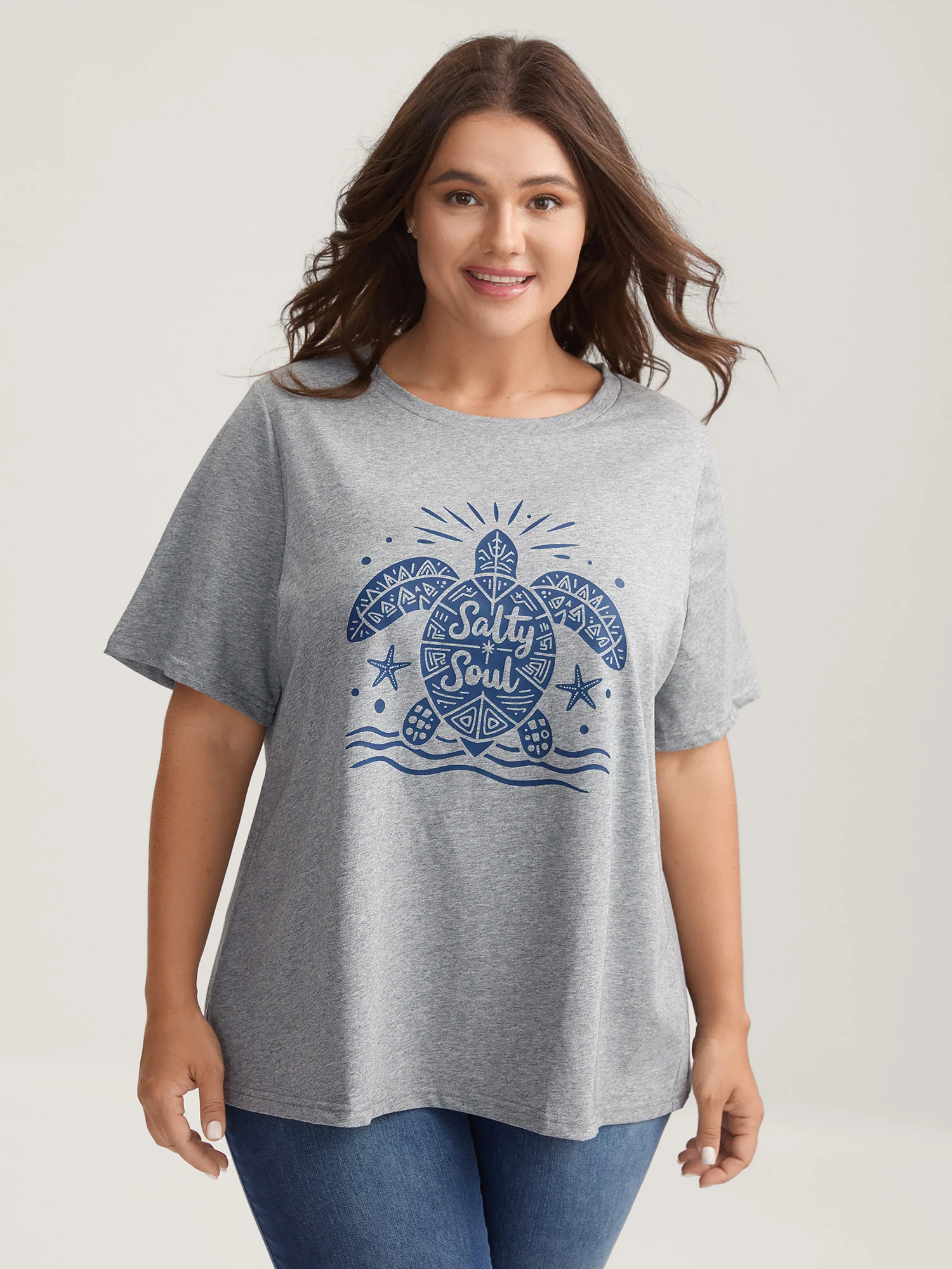Salty Soul Round Neck T-Shirt