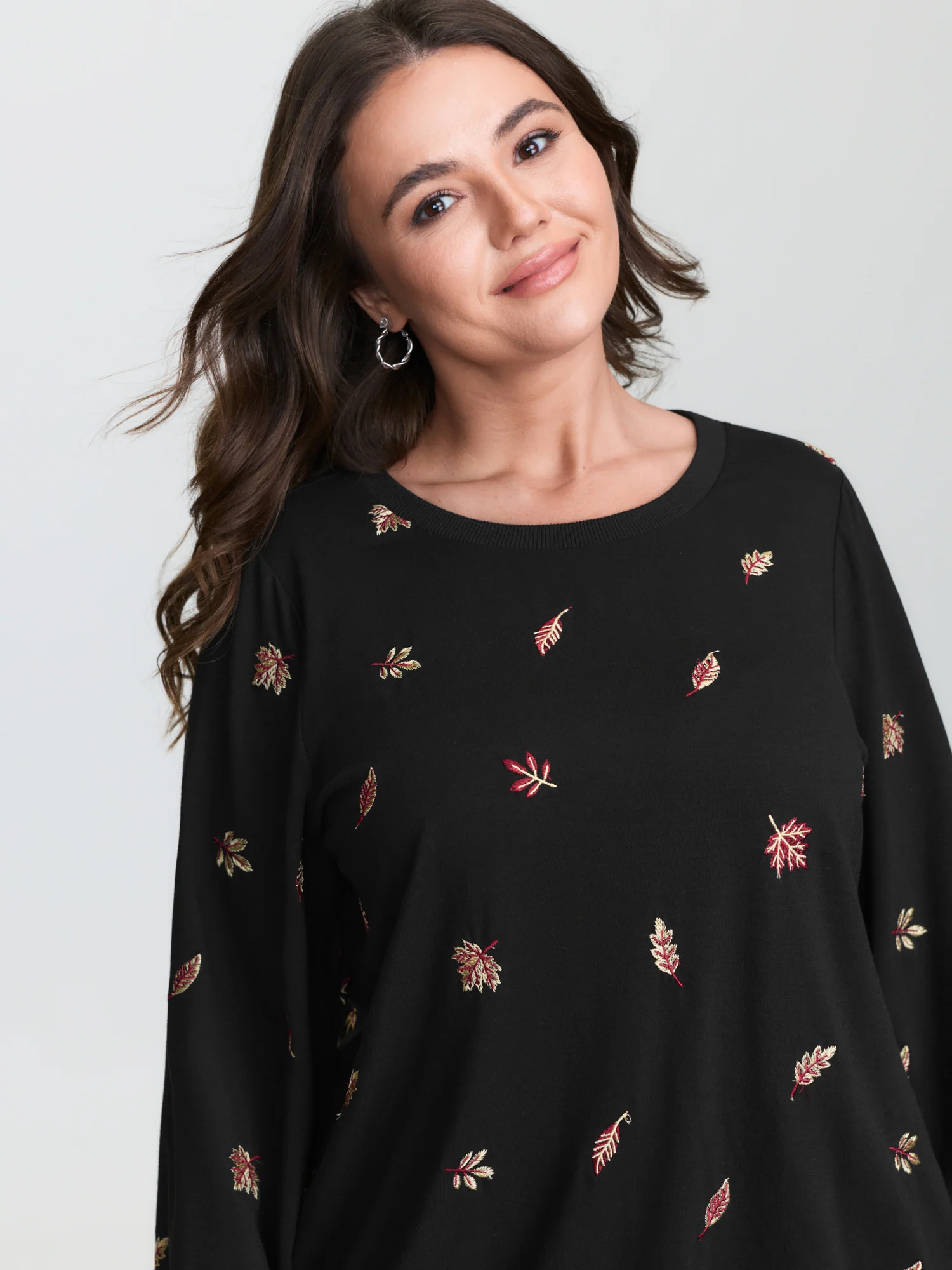 Stretch Lead Embroidered Sweatshirt - Image 2