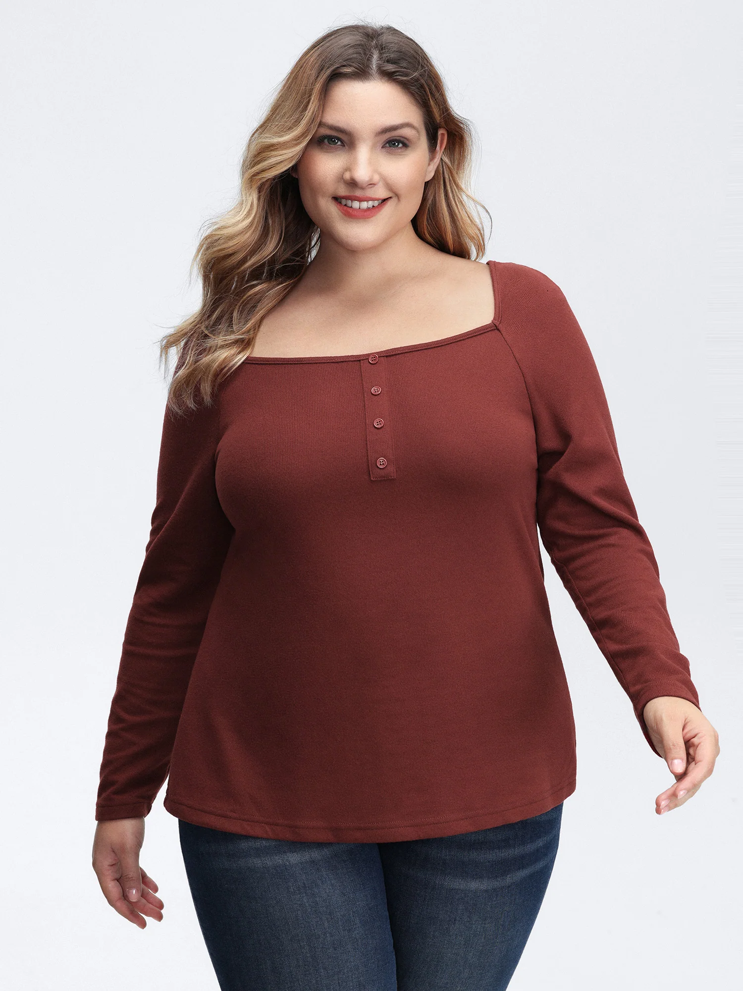 Stretchy Velvety Feel Back Detail T-Shirt