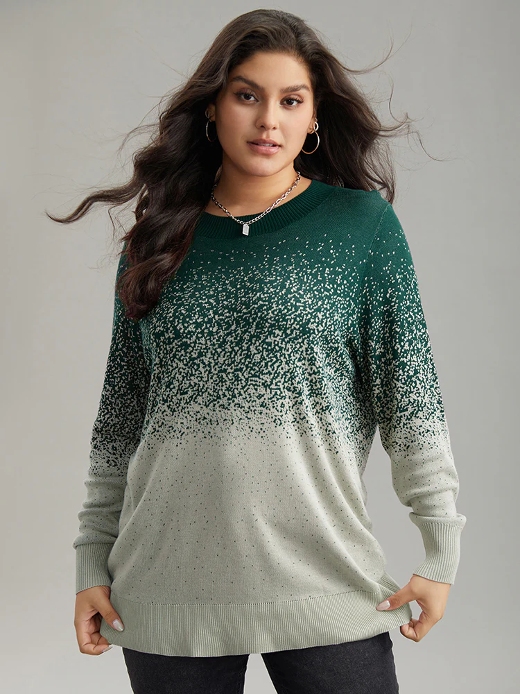 Supersoft Essentials Ombre Elastic Cuffs Pullover