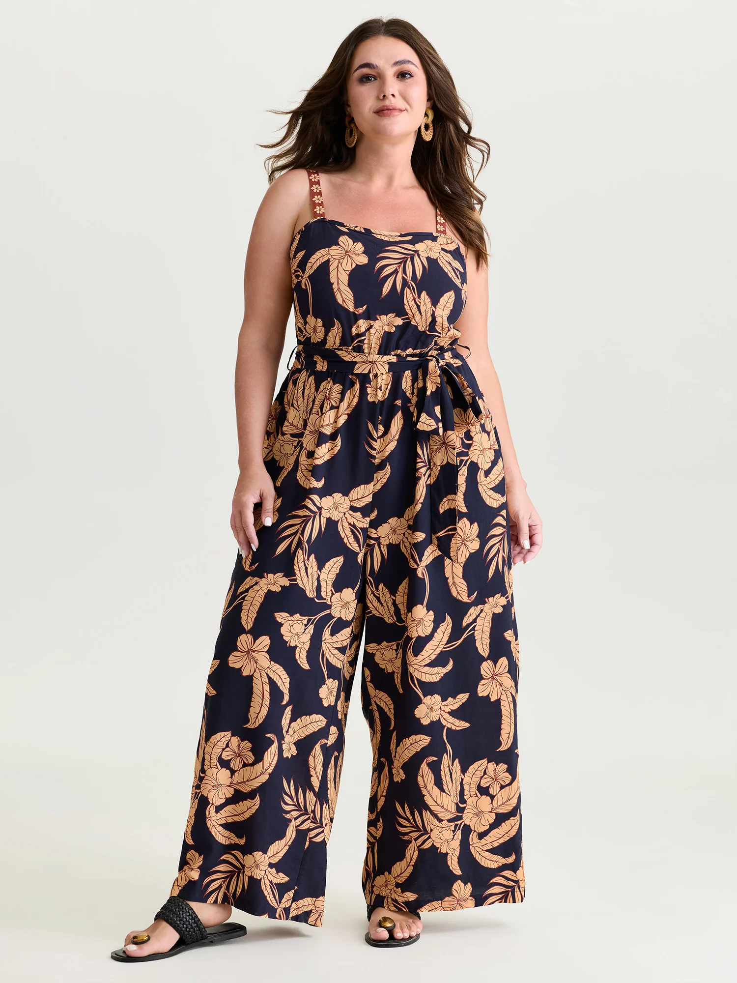 Supersoft Silhouette Flower Cami Jumpsuit