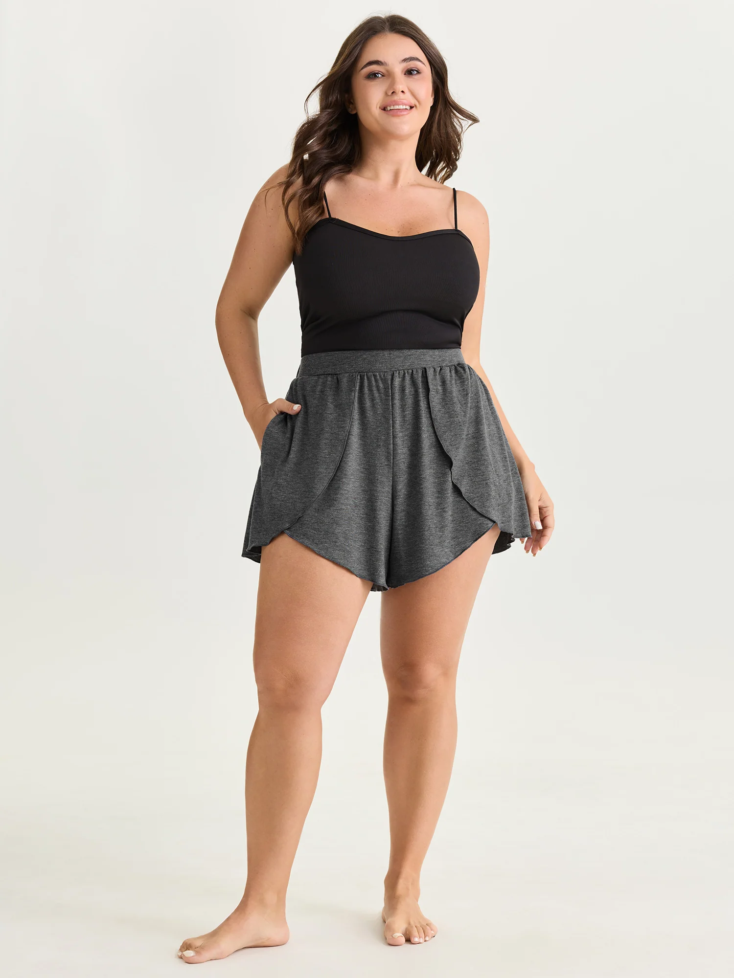Supersoft Stretchy Petal Hem Lounge Bottoms