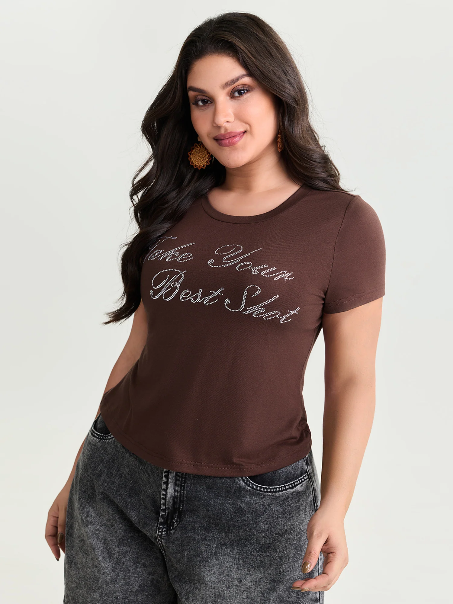 Your Best Shot Stretchy Sequin T-Shirt